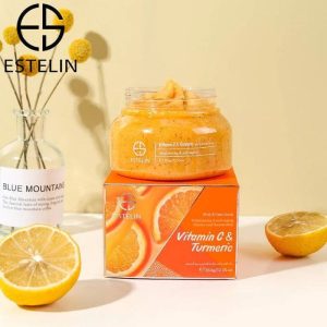 Estelin Vitamin C And Turmeric Face & Body Scrub