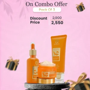 Pack Of Three Estelin Vitamin C Cream & Face Wash & Face Serum