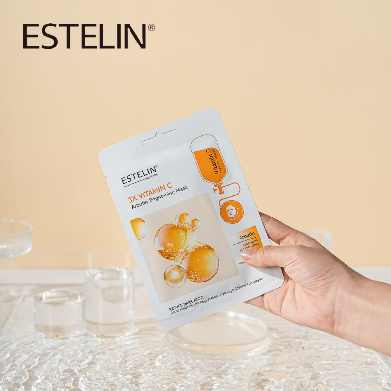Estelin 3x Vitamin Face Sheet Mask