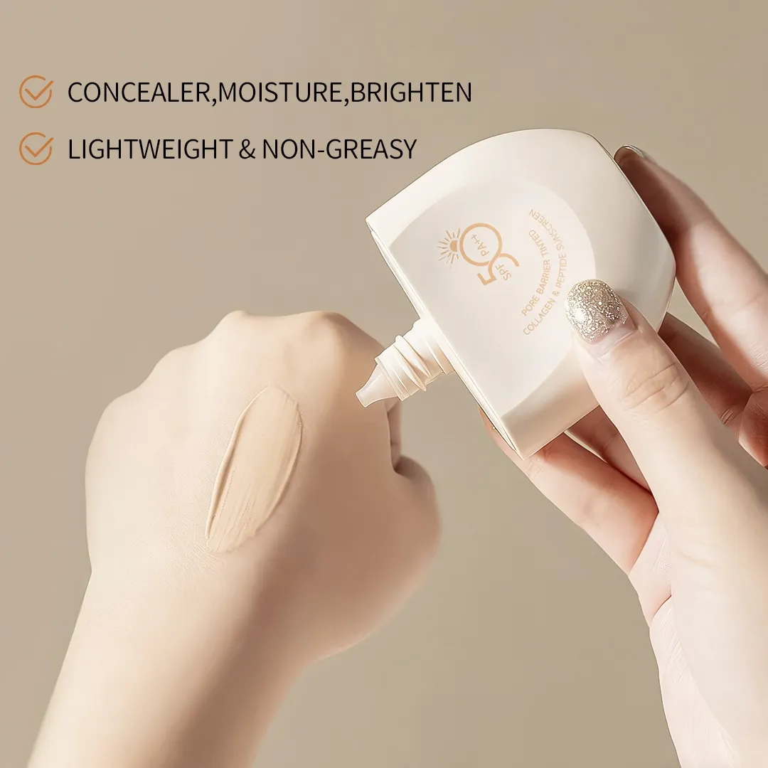 Estelin Pore Barrier Tinted Collagen & Peptide Sunscreen